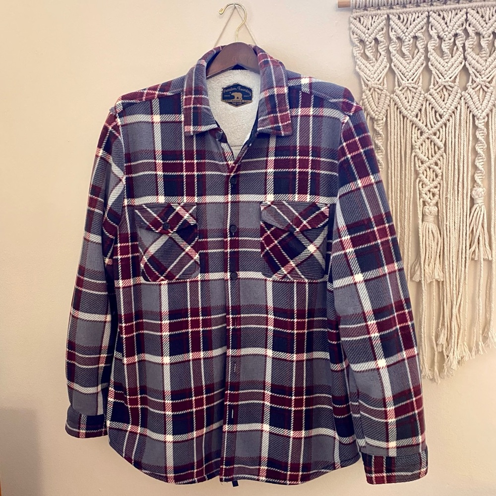 Vintage Freedom Foundry Sherpa Lined Fleece Flannel Jacket